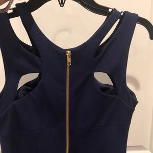 Betsy Johnson mini knit blue dress